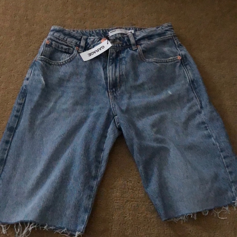 Denim jorts from Garage